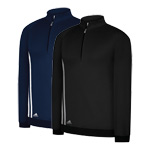 9887 Adidas 3 Stripe Performance Half-Zip